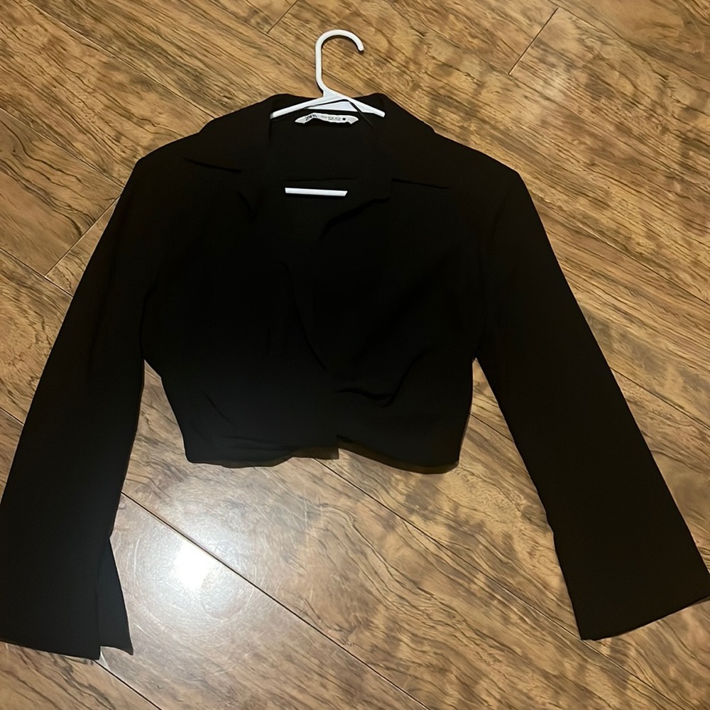 Zara collard crop top